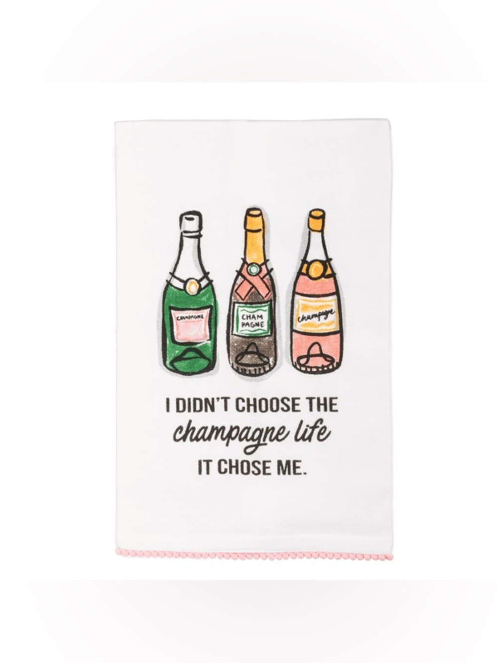 Champagne Bottle Tea Towel (NWT)